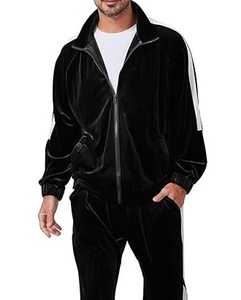Custom <b>Velour</b> <b>Tracksuit</b> Set Men Women Two Piece Hoodie Jogger Casual Streetwear Sportswear - Product Image 2