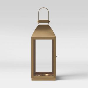 Farol de metal de lujo moderno diseñado con paneles de vidrio transparente para decoración del hogar, vestíbulo de hotel y eventos especiales. - Product Image 2