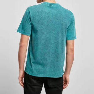 Men's Casual <b>Acid</b> Wash Vintage T-Shirts High Street Cotton <b>Drop</b> Shoulder with Custom Print Short Sleeves <b>Acid</b> wash t-shirts - Product Image 2