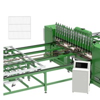 Machine de soudage par points automatique pour la production de panneaux et d'étagères en treillis métallique