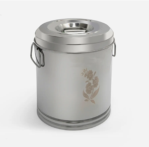 Elegant Brass Copper Steel Food Canisters Moisture-Proof Freshness Preservation Flip Top Lid Bring Sophisticated Modern Touch - Product Image 2