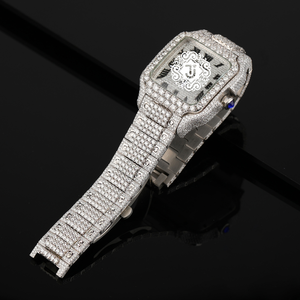 Reloj de Diamantes Moissanite en Oro Rosa para Hombre, Suministro al por Mayor, Reloj de Pulsera de Lujo Premium, Disponible para Suministro Mundial - Product Image 2