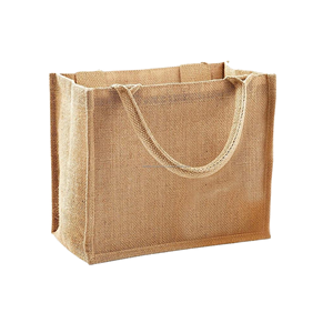 Sacs de courses en jute réutilisables avec logo personnalisé, vente en gros, sacs fourre-tout écologiques promotionnels - Product Image 6