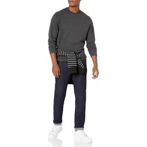เสื้อยืดผ้าฝ้ายแขนยาวสำหรับผู้ชายพร้อมโลโก้ - Product Image 2