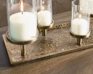 Lily Art Empire Exporta Portavelas de Aluminio Modernos Hechos a Mano con Impresión Personalizable, Decoración para el Hogar, Uttar Pradesh, para Múltiples Ocasiones - Product Image 3