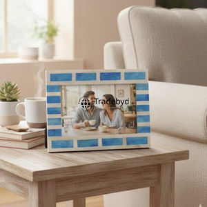 Marco de Fotos Creativo de Lujo Hecho a Mano con Incrustaciones de Hueso, Acabado Brillante y Opción de Logotipo Personalizado - Marco de Diseño Premium por Tradebyd - Product Image 3