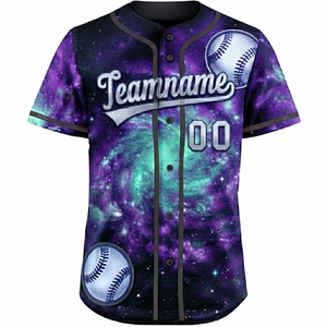 Camiseta de Béisbol Personalizada, Camiseta Deportiva Negra para Hombre, Camiseta de Softbol, Servicios de Etiquetado Privado OEM ODM - Product Image 1