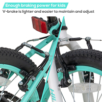 Vélo pour enfants JOYKIE HILAND20 24 pouces, cadre en acier haute teneur en carbone, 90% SKD, vitesse unique, frein V double, pédale à roulement à billes, vélo pour enfants