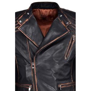 Veste en cuir véritable pour homme, nouveau design, tendance streetwear, vêtements d'extérieur, douce et confortable, vêtements décontractés - Product Image 3