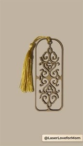 Marcapáginas Metálico Colgante, Diseño Art Deco Pulido de Primera Calidad, Ligero, Personalizable, Simple, Elegante, Color Personalizado - Product Image 4