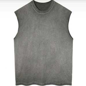 Débardeurs pour hommes 100% coton, respirants, design décontracté et ajusté, confortables, sans manches, pour la gym, la course à pied, grandes tailles - Product Image 5