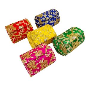 Premium Embroidery Gift Box with Floral <b>Bead</b> and <b>Thread</b> Design for Luxury Jewelry and Keepsake Storage - Product Image 4