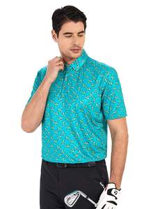 Polo de golf personnalisé pour homme, t-shirt à séchage rapide, idéal pour la gym, la course et le sport, avec trous d'aération, OEM ODM, manches courtes - Product Image 3