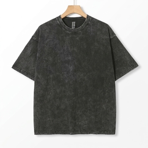 T-shirt d'été vintage grande taille pour homme, coupe classique, 100 % coton tricoté, col rond, manches courtes, écologique et respirant - Product Image 6