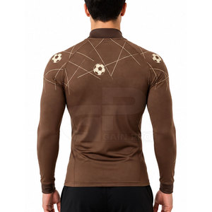 Camiseta de compresión de secado rápido con control de humedad para fútbol, entrenamiento físico, entrenamiento intenso y actividades deportivas - Product Image 4