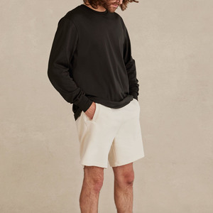 T-shirt unisexe 100 % coton vintage, coupe ample, col rond, manches longues, imprimé décontracté d'été, vente en gros, t-shirts doux délavés pour hommes - Product Image 3