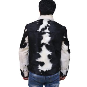 เสื้อแจ็คเก็ตหนังวัวแท้สำหรับผู้ชาย แฟชั่นลำลองมีสไตล์ เหมาะสำหรับฤดูหนาว - Product Image 5