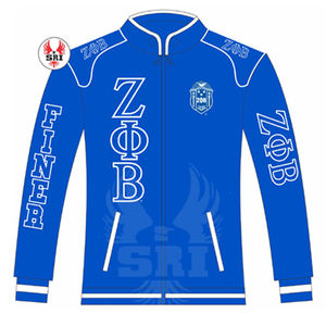 Vestes universitaires personnalisées Zeta Phi Beta à bouton unique, coupe-vent en toile, coupe oversize, col montant, 100 % coton, manches longues - Product Image 6