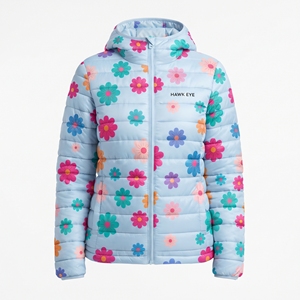 Chaqueta Acolchada con Capucha y Cinturón de Flores Personalizado para Mujer, Abrigo de Invierno con Sublimación, Cálido, Acolchado, para Exteriores, Moda Casual, Ropa de Abrigo Nueva - Product Image 3