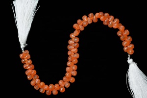 Carnelian Faceted Drops Shape Beads 5*8mm with 0.50mm Hole 8 Inches Length for <b>Bracelet</b> & Necklace Jewelry Making - Product Image 3