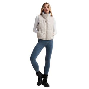 Chaquetas sin Mangas para Mujer, Diseño de Cuello de Alta Calidad, Estilo Holgado, Dos Bolsillos, Tallas Grandes, Personalizadas OEM - Product Image 2