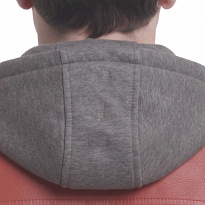 Hoodie en cuir pour homme avec boutons, poches latérales, manches longues, en cuir véritable OEM - Product Image 5