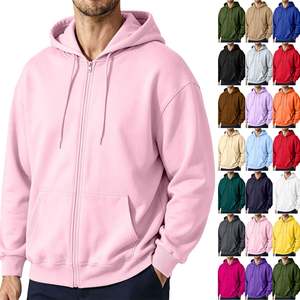 Sudadera con capucha extragrande personalizada para hombre, con cremallera, manga larga, estilo urbano, ropa informal, fabricante mayorista - Product Image 5
