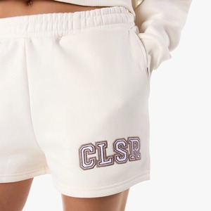 Women's 2 Piece Hooded Fleece Shorts <b>Set</b> Solid Color Embroidered Letter Print Casual Spring Summer Wear Full Sleeve Regular Fit - Product Image 4
