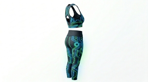 Nuevo Conjunto de Yoga para Mujer, Tallas Grandes, Transpirable, de Alta Calidad, 2 Piezas, Poliéster, Sin Costuras, Servicio OEM Personalizado - Product Image 4