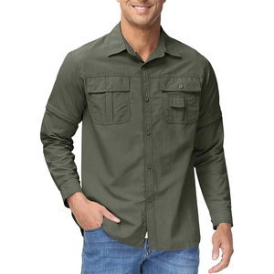 Camisa Táctica de Manga Larga para Hombre, de Secado Rápido, Impermeable, de Tela Twill, para Senderismo, Escalada, Caza, Uso Formal y Casual - Product Image 3