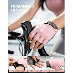 Cycling Gloves Fingerless Bike Cycling Shockproof Foam Padded Sports Gloves UV Protection for Bicycles Fishing - Product Image 2
