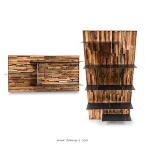 Support de rangement suspendu en bois multifonction, support mural de cuisine, supports de rangement et supports modernes - Product Image 1