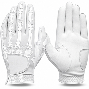Gants de golf décontractés respirants et antidérapants en cuir de mouton Cabretta, prix d'usine de gros, conception personnalisée, fermeture à enfiler - Product Image 1