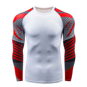 บริการ OEM คุณภาพพรีเมียม เสื้อรัดกล้ามเนื้อ MMA สีพื้น ดีไซน์โดดเด่น สำหรับใช้งานกลางแจ้ง - Product Image 1