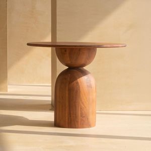 Table d'appoint en bois de qualité supérieure, meuble contemporain avec une belle finition en grain de bois pour les espaces intérieurs résidentiels - Product Image 3