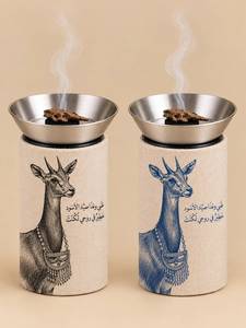 Quemador de Incienso Minimalista de Acero Inoxidable con Base Cilíndrica con Diseño de Camello para Aromaterapia, Uso Durante Todo el Año - Product Image 6