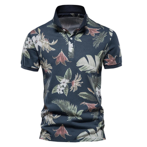 เสื้อโปโลผู้ชายไซส์ใหญ่ ผ้าฝ้ายลำลอง สวมใส่สบาย ระบายอากาศได้ดี ด้วยผ้าเจอร์ซีย์เนื้อผ้าใหม่แบบเรียบง่าย - Product Image 1