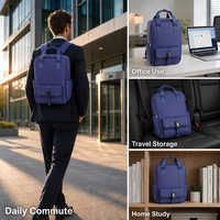 Sac à dos pour ordinateur portable ignifuge et imperméable avec logo personnalisé, grande capacité, décontracté, pour voyages et école, compatible avec les ordinateurs portables de 15,6 pouces