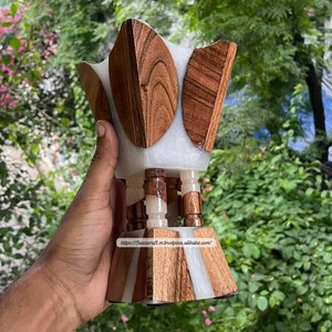 Sandalwood Scent Wood Resin Fragrance Handcrafted Eco-friendly Natural Religious Incense <b>Burner</b> Holders Wholesale Custom - Product Image 2