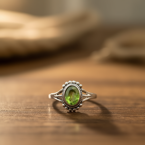 2.6 Grams <b>Peridot</b> Fashion <b>Ring</b> - Product Image 3