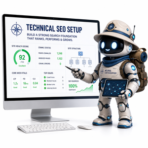 Configuración Técnica SEO para Sitios Web Empresariales para Mejorar la Visibilidad en Búsquedas y Estructura de Sitio Lista para IA para el Crecimiento - Product Image 1