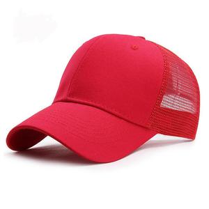 New Design 6 Panel Cotton Trucker <b>Hat</b> Solid Color <b>Mens</b> Mesh <b>Hats</b> Blank Custom Trucker Cap - Product Image 4