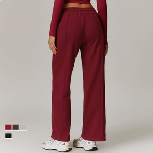 Hot Selling Winter <b>Women</b> Sweatpants <b>Straight</b> Pants Drawstring Wide <b>Leg</b> Pants with Pockets Casual Sports <b>Joggers</b> - Product Image 2