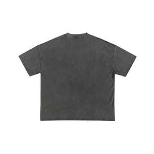 Custom Logo Heavyweight Cotton T Shirt Men Oversized Drop Shoulder Streetwear Blank Plain Black Tee Plus Size Loose Fit Anti-UV - Product Image 4