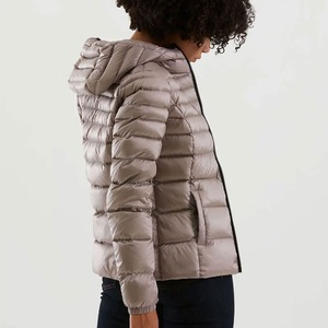 ALLIGNED INDUSTRY Manteau matelassé réversible à capuche pour homme, beige, avec fermeture éclair, coupe droite/slim, style décontracté - Product Image 5