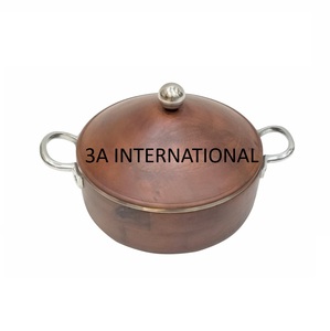 Plat de service en bois finition noyer, forme ronde, design classique, durable, pour maintenir les aliments au chaud, fournisseur d'Inde - Product Image 1