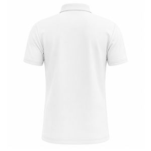 Polo personnalisé en gros unisexe en coton piqué blanc à manches courtes avec logo brodé, uniforme de golf, fournisseur OEM ODM - Product Image 5