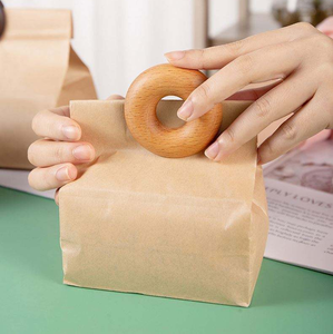Clip de scellage pour sacs de collations, café et aliments, en bois naturel poli fait main, design donut, pour cuisine d'hôtel - Product Image 1