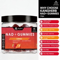 Gummies véganes NAD Resvératrol de qualité alimentaire en gros (OEM/ODM) – 1500 unités par portion – Antioxydant favorisant la santé cellulaire et l'énergie des adultes