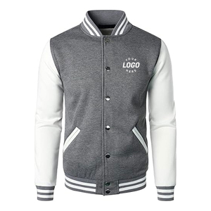 Wholesale Price OEM Custom Logo Color <b>Long</b> Sleeve Casual Varsity <b>Jacket</b> <b>Men</b> Baseball <b>Jackets</b> Eco-Friendly Varsity <b>Jacket</b> For <b>Men</b> - Product Image 1